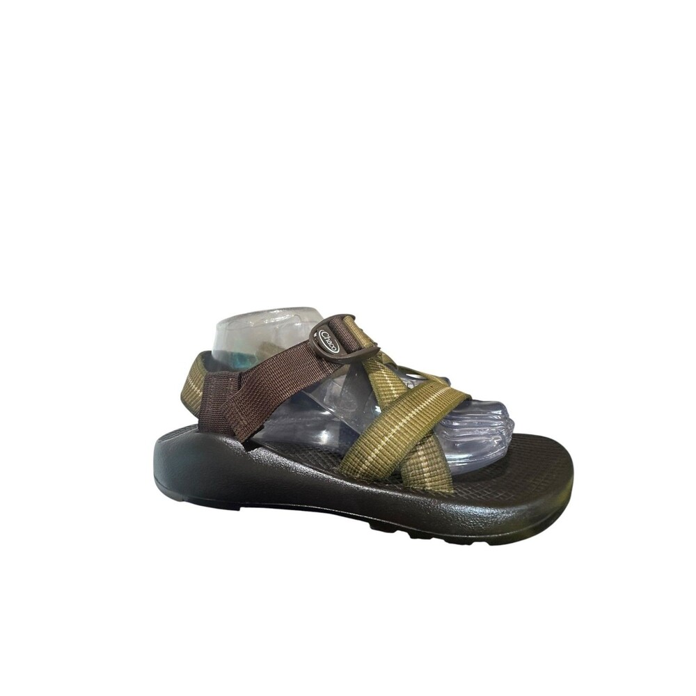 Brown Green Mens Chaco Classic Sandal Shoes Sz 9 Straps Outdoors Hicking Lake